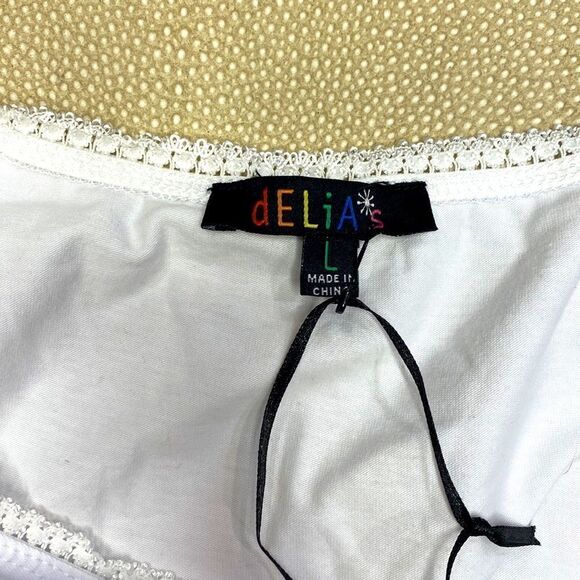 dELiA*s by Dolls Kill Pretty Fly Wrap Front Crop Top - Picture 4 of 10